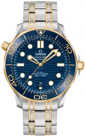 Montre Omega Seamaster à cadran bleu pour hommes 210.20.42.20.03.001