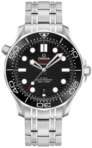 Montre de plongée Omega Seamaster à cadran noir pour hommes 210.30.42.20.01.001