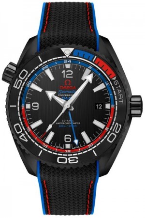 Omega Seamaster Planet Ocean Co-Axial Master Chronometer GMT Montre pour hommes 215.92. 46.22.01.004