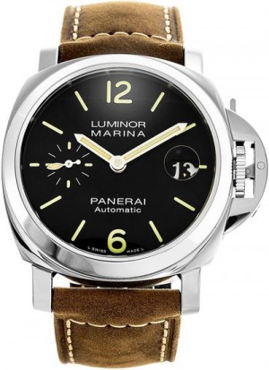 Montre Panerai Luminor Marina cadran noir pour homme PAM01048