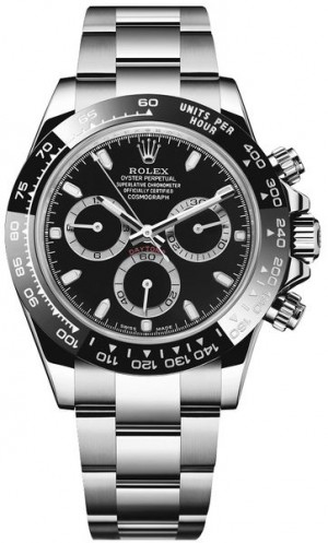 Rolex Cosmograph Daytona Montre homme à cadran noir 116500LN