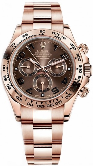 Rolex Cosmograph Daytona Montre pour homme à cadran marron 116505