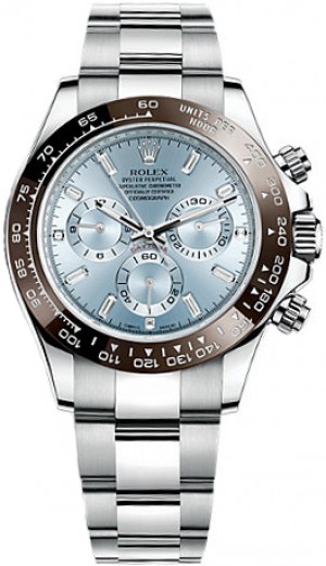 Rolex Cosmograph Daytona Montre pour homme à cadran bleu glacier 116506