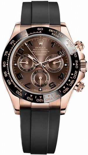 Montre Rolex Cosmograph Daytona à cadran chocolat pour hommes 116515LN