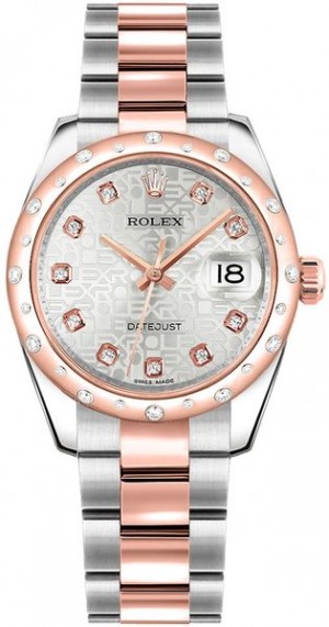 Rolex Datejust 31 Montre en acier inoxydable et or rose 178341