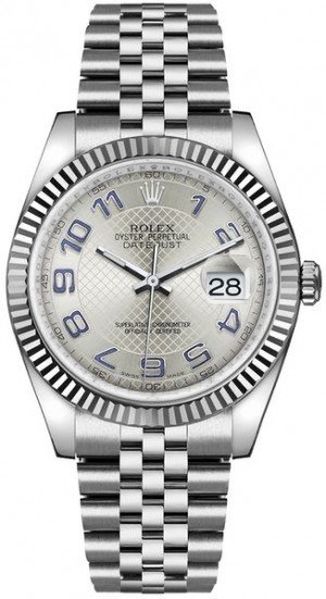 Rolex Datejust 36 Montre pour homme à cadran argenté 116234