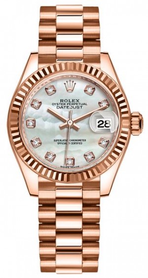 Rolex Lady-Datejust 28 Mother of Pearl Women's Watch 279175