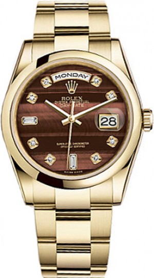 Montre Rolex Day-Date 36 en or massif 118208