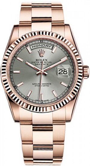 Rolex Day-Date 36 Montre automatique en or rose 118235