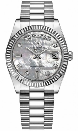 Rolex Day-Date 36 Montre en diamant nacré 118239