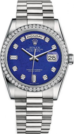 Montre Rolex Day-Date 36 en platine 118346