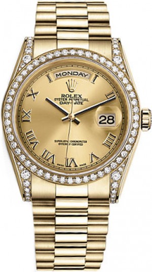 Montre Rolex Day-Date 36 en or jaune 118388