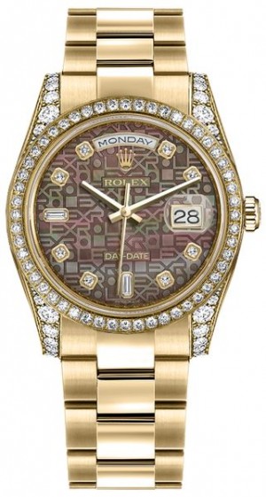 Montre Rolex Day-Date 36 en or massif 18 carats 118388