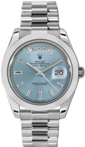 Montre Rolex Day-Date 40 en platine 228206