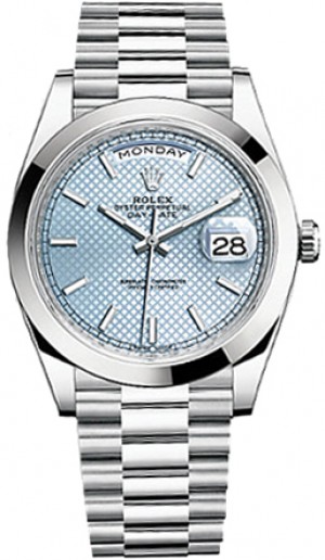 Rolex Day-Date 40 Montre automatique en platine pour homme 228206