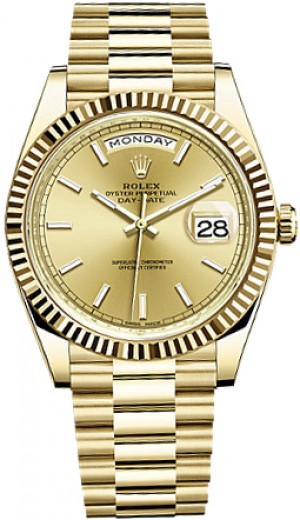 Montre de luxe Rolex Day-Date 40 en or pour hommes 228238