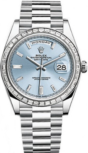 Montre Rolex Day-Date 40 Platine pour homme 228396TBR