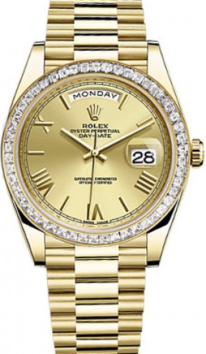 Montre Rolex Day-Date 40 pour homme en or massif 228398TBR