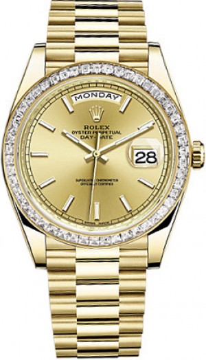 Rolex Day-Date 40 Montre homme en or jaune 18 carats 228398TBR