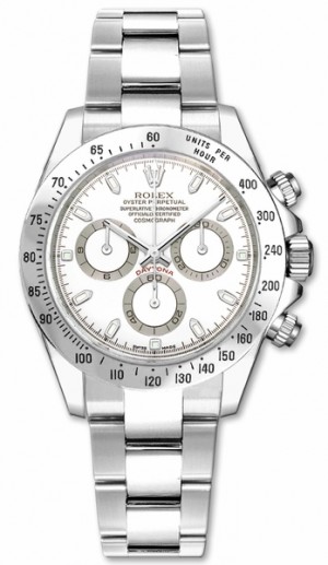 Rolex Cosmograph Daytona Montre pour homme à cadran blanc 116520