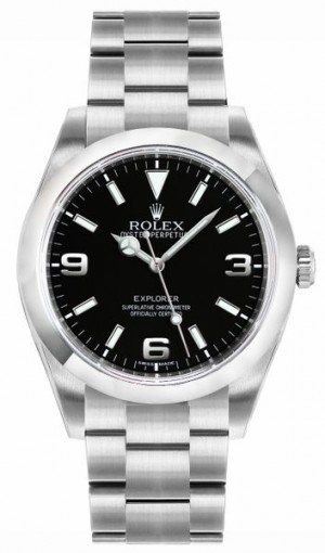 Rolex Explorer Montre pour homme à cadran noir 214270