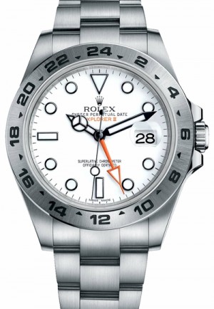 Montre Rolex Explorer II cadran blanc pour homme 216570