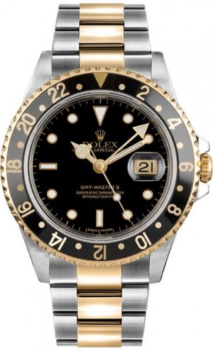 Montre Rolex GMT-Master II cadran noir pour homme 16713LN