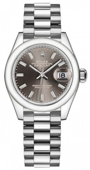 Montre Rolex Lady-Datejust 28 President Bracelet Femme 279166