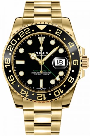 Montre Rolex GMT-Master II Gold pour hommes 116718