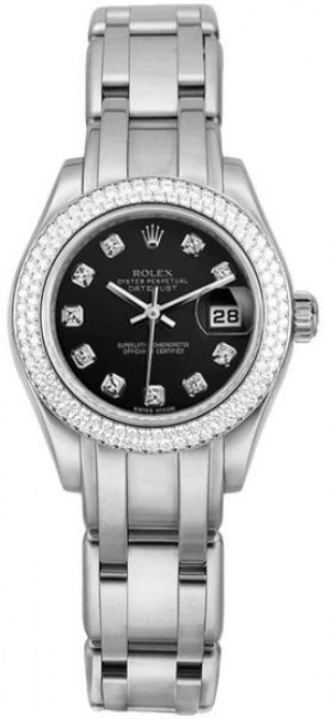 Rolex Masterpiece Pearlmaster Diamond Bezel Women's Watch 80339