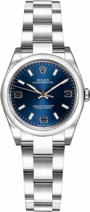 Rolex Oyster Perpetual 26 Montre à cadran bleu 176200
