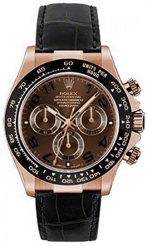 Rolex Cosmograph Daytona Montre pour homme à cadran marron 116515