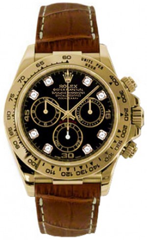 Rolex Cosmograph Daytona Montre pour homme à cadran noir 116518