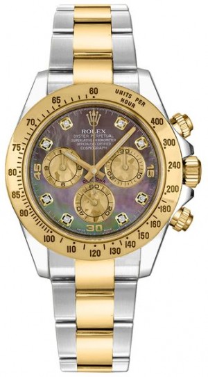 Montre Rolex Cosmograph Daytona en or et acier 116523