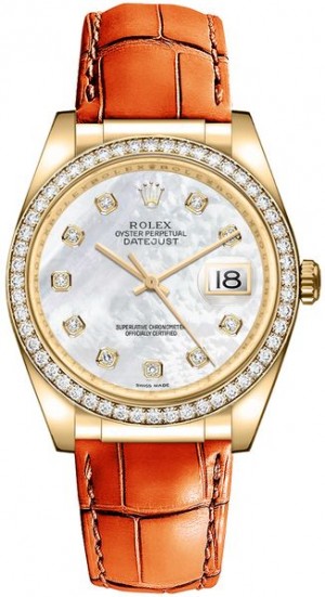 Montre Rolex Datejust 36 Diamond Women's Watch 116188