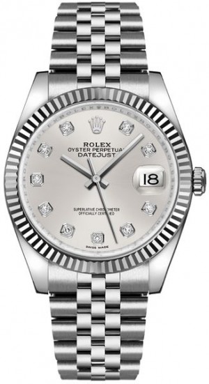 Rolex Datejust 36 Montre à cadran en diamant argenté 116234