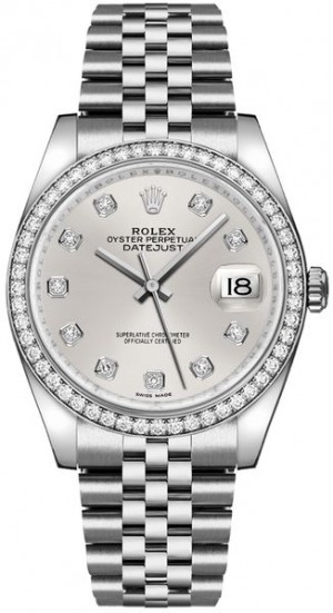 Rolex Datejust 36 Montre pour femmes en argent 116244