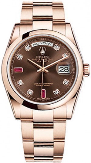 Montre Rolex Day-Date 36 en or pour hommes 118205