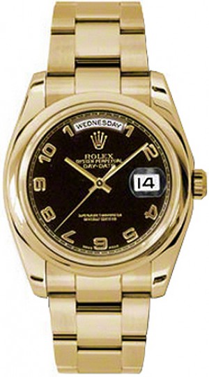 Rolex Day-Date 36 Montre automatique en or pour hommes 118208