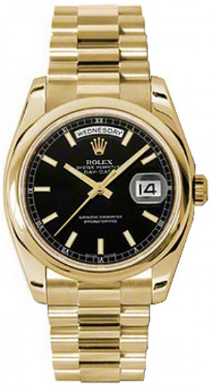 Rolex Day-Date 36 Montre automatique en or massif 118208