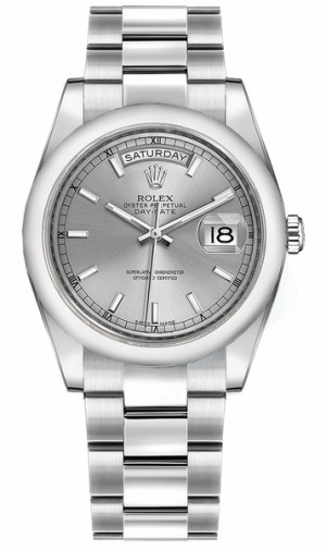 Rolex Day-Date 36 Montre suisse de luxe en or blanc 118209