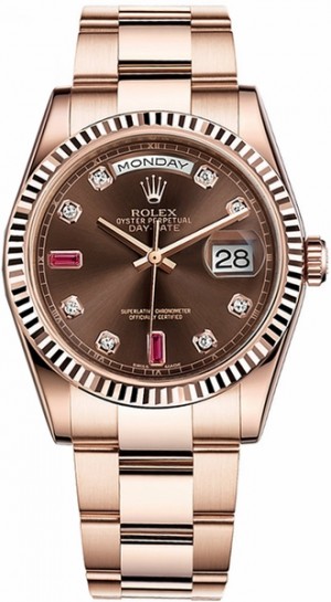 Montre Rolex Day-Date 36 bracelet en or à huîtres 118235