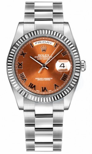 Rolex Day-Date 36 Montre automatique suisse en or blanc 118239