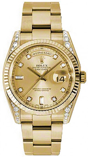 Montre Rolex Day-Date 36 en or massif 118338