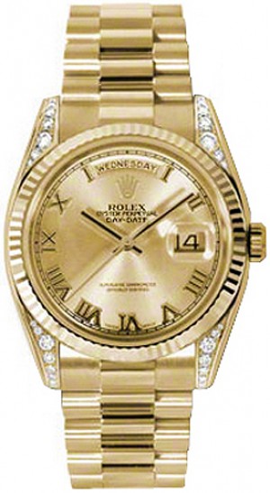 Montre Rolex Day-Date 36 en or jaune 118338