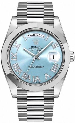 Montre Rolex Day-Date 41 Diamond en platine pour hommes 218206