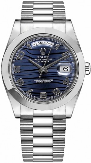 Montre Rolex Day-Date 41 en platine, bracelet présidentiel pour hommes 218206