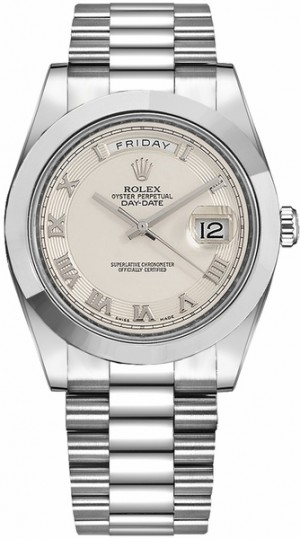 Rolex Day-Date 41 Montre en platine à cadran ivoire 218206