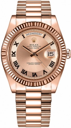 Rolex Day-Date 41 Montre en or pour hommes avec bracelet présidentiel 218235
