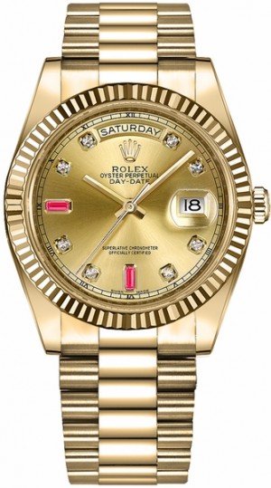 Montre Rolex Day-Date 41 en or jaune 218238